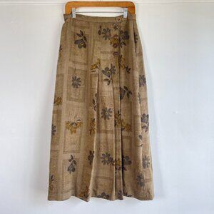 Vintage 90s GEIGER Maxi Wool Wrap Skirt - Size 40 EU